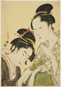 Acordei plano d OFF de Kitagawa Utamaro