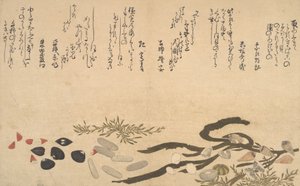 Conchas debaixo de água, 1790. de Kitagawa Utamaro