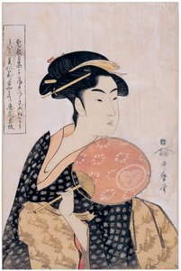 Takashima Ohisa Ohisa da loja de chá Takashima, C. 1793
