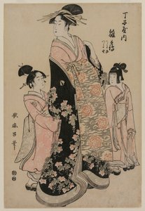 te ko r Te-san Hinazuru de Cho Tokiya Com ah Tendan ts Tsuruji plan d Tsuruno de Kitagawa Utamaro