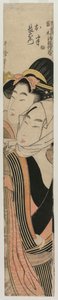 The Lovers Ohan e Choemon (da série Joruri Ballads nos estilos Tokiwazu e Tomimoto) de Kitagawa Utamaro