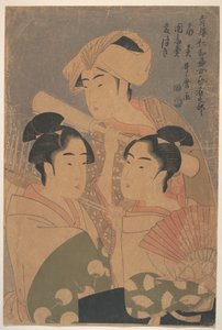 Os artistas de Niwaka, c. 1795 de Kitagawa Utamaro