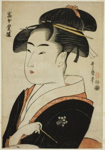Toyohina Tomimoto, da série ``fa network s beautie s of Edo (Edo old name beauty)