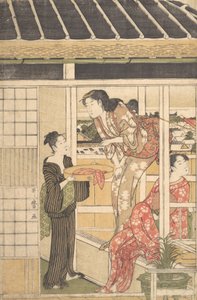 Dia da Lavagem, ca. 1788. de Kitagawa Utamaro