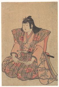 Um rapaz cantor de Kitao Shigemasa