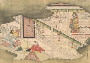 Um Incidente dos Contos de Ise Ise Monogatari, ca. 1790.