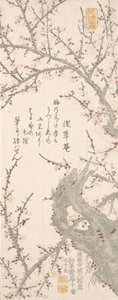 Plum Tree in Blossom, 1813. de Kitao Shigemasa