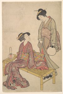 A lanterna de mão de Kitao Shigemasa