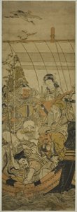 O navio do tesouro de Kitao Shigemasa
