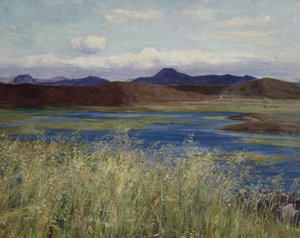 Jær paisagem (Paisagem de Jæren) (óleo sobre tela)