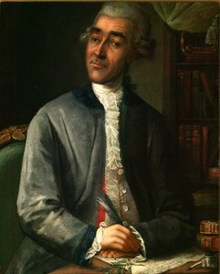 Retrato do escritor Vasily Grigorievich Ruban 1742-1795, 1786 de Klipekov