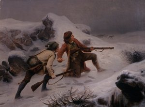 Caça às Renas de Knud Bergslien