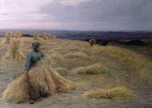 As colheitadeiras, Svinklov-Viildemosen, Jutland de Knud Larsen