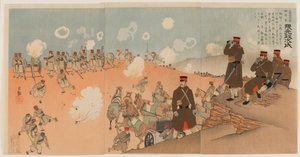 Coronel Kumamoto Masaji, Comandante Regimental da Artilharia da Guarda Imperial de Kobayashi Kiyochika