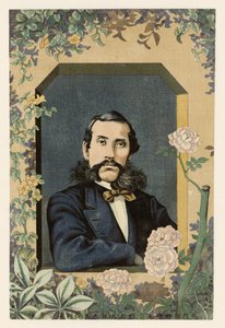 Retrato do falecido ministro Okubo Toshimichi.