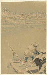Twilight snow em Matsuchiyama
Novos rostos em lugares famosos de Tóquio (título da série)
Tokyo meisho shinkei no uchi (título da série) de Kobayashi Kiyochika