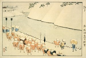 Neve em Soto-Sakurada, Kasumigaseki de Kobayashi Kiyochika