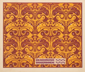 Dançarinos recíprocos, 1901. de Koloman Moser