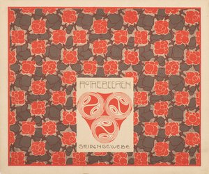 Tecido de seda de frutas vermelhas, 1901. de Koloman Moser
