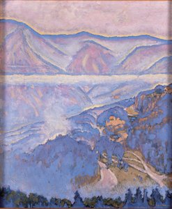 Regentag - Dia de chuva ... (óleo sobre tela) de Koloman Moser