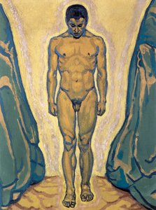 Stehender Jüngling - Jovem de pé ... (óleo sobre tela) de Koloman Moser