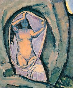 Venus in der Grotte - Vénus na Gruta ... (óleo sobre tela) de Koloman Moser