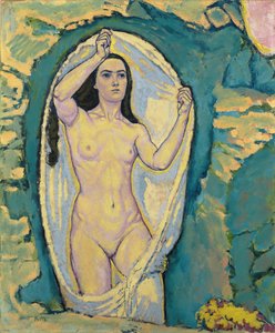 Vénus in the Grotto - Moser, Koloman (1868-1918) - c. 1914 - Óleo sobre tela - 75,5x62,7 - Museu Leopold, Viena de Koloman Moser