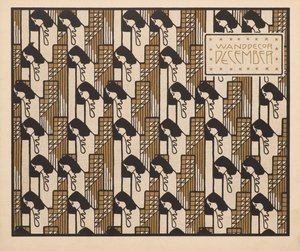 Decoração de parede dezembro de 1901. de Koloman Moser
