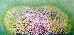 Entrada Gloriosa, 2011 (guache oriental sobre papel de arroz) de Komi Chen