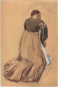 Mulher ajoelhada por trás de Konrad Böse