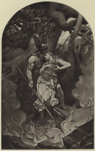 Adeus de Wotan a Brunhild (fotogravura) de Konrad Dielitz
