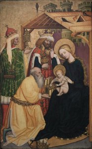 Adoração dos Magos, início da década de 1440 (óleo sobre painel) de Konrad Laib