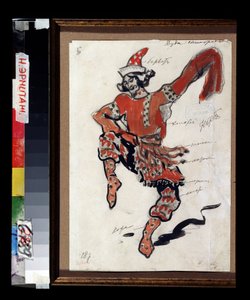 Projet de costume para a ópera Sadko de Nicolas (Nikolai) Rimsky Korsakov (Rimsky-Korsakov) (1844-1908) (Desenho do traje para a ópera Sadko de N. Rimsky Kosakov (Rimsky-Korsakov). Oeuvre de Konstantin Alexeyevich Korovin (Constantin Korovine) (1861-1939), de Konstantin Alekseevich Korovin