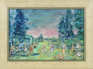 Cenografia para o ballet Corsair de A. Adam, 1914 de Konstantin Alekseevich Korovin