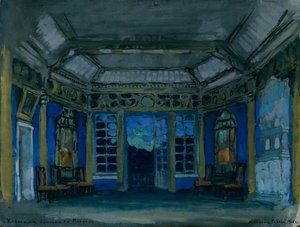 Cenografia da ópera Khovanshchina de M. Musorgsky, 1911 de Konstantin Alekseevich Korovin