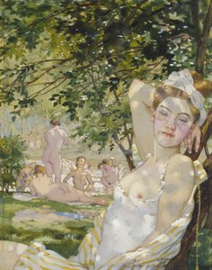 Bathers in the Sun, 1930 (aguarela e bodycolour no papel)