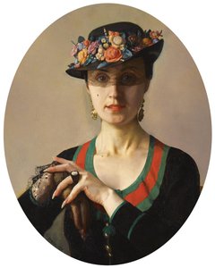 Retrato de uma senhora, 1936 de Konstantin Andreevic Somov