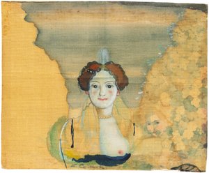 Moça com um jardim além. de Konstantin Andreyevich Somov