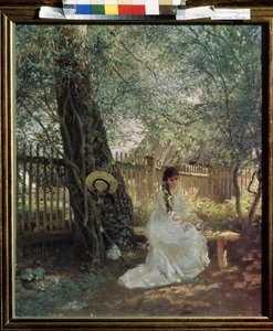 Em O Jardim de Konstantin Egorovich Makovsky