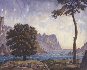 Paisagem, 1942 de Konstantin Fyodorovich Bogayevsky