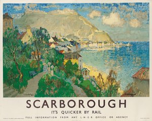 Um pôster publicitário para Scarborough