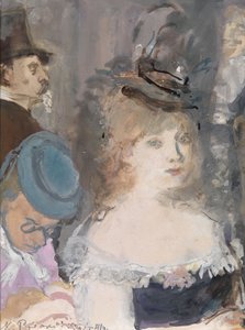 Ilustração para Boule de Suif de Guy de Maupassant de Konstantin Ivanovich Rudakov