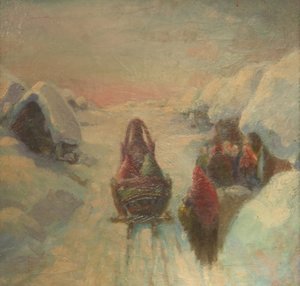 Inverno. Condução de trenó de Konstantin Konstantinovich Pervukhin
