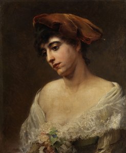 Konstantin Makovsky Retrato de uma jovem senhora