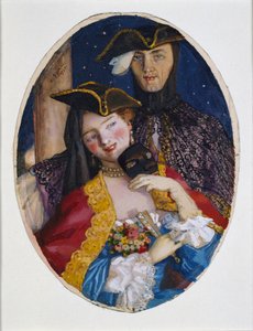 Casal vestido para um Carnaval veneziano, 1930