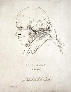 Jean-Louis Duport aos 80 anos (1749-1819) (gravura) de Korblin (after)