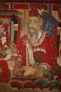 Byeonseong, o sexto rei do inferno (detalhe), 1798