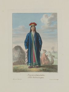 Garota Kalmyk. Dos povos da Rússia, 1812