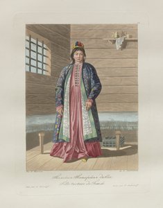 Garota tártaro. Dos povos da Rússia, 1812