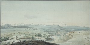 Vista da fortaleza de Konstantinogorsk da montanha Mashuk, 1805